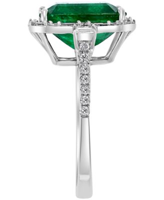 EFFY&reg; Emerald (5-1/2 ct. t.w.) & Diamond (1/2 ct. t.w.) Statement Ring in 14k Gold or 14k White Gold
