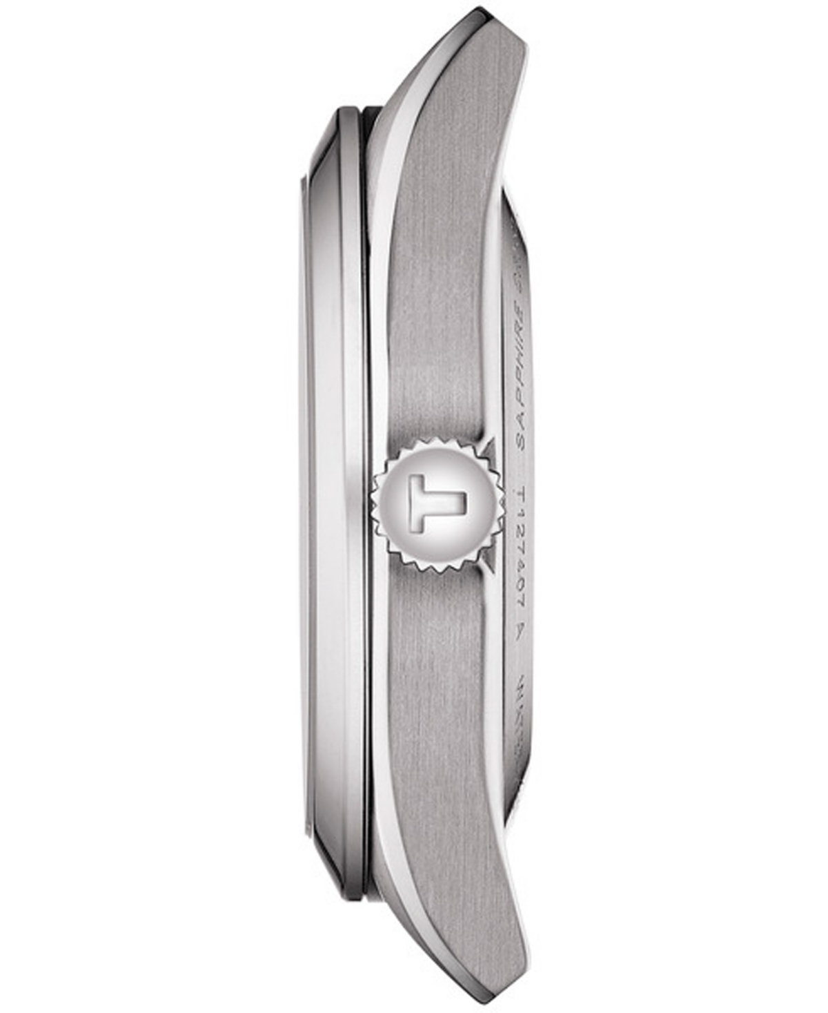 Tissot Men's Swiss Automatic Powermatic 80 Silicium Brown Leather Strap Watch 40mm In Silver