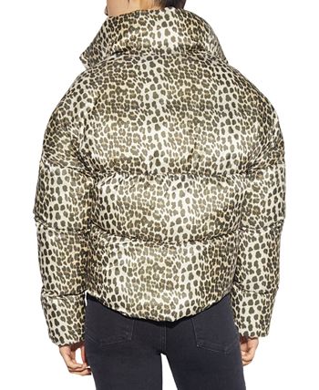 Apparis Jackie Leopard Print Puffer Coat Macy s