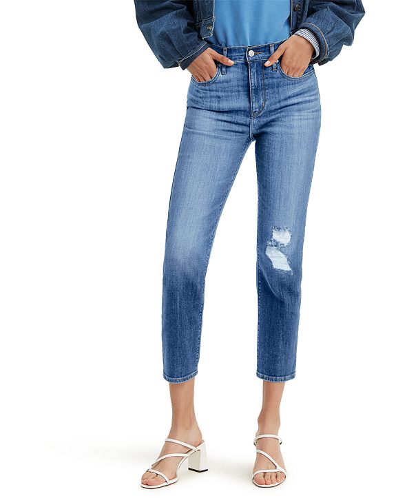 levi's straight cropped jeans