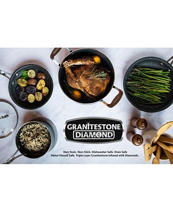 Granite Stone Diamond Granite Stone Hammered Titanium Coating 10-Pc. Cookware  Set - Macy's