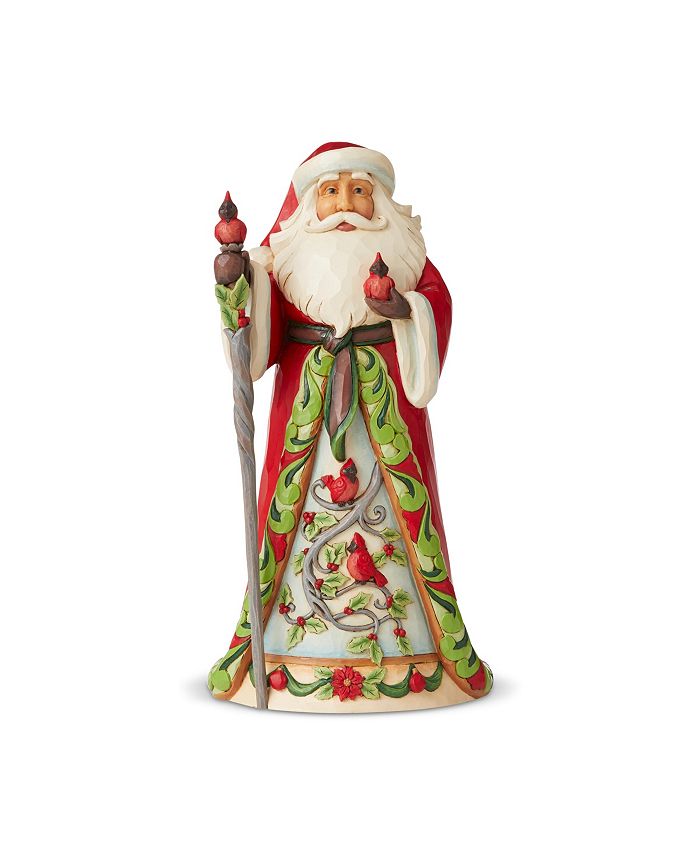 jim shore santa cardinal