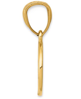 Evil Eye Charm Pendant in 14k Gold and Enamel