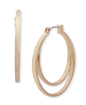 image of Nine West Two Row Hoop Earring