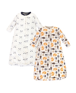 Hudson Baby Baby Girls and Boys Dream Catcher Long-Sleeve Wearable Sleeping Bag Sack Pack of 2