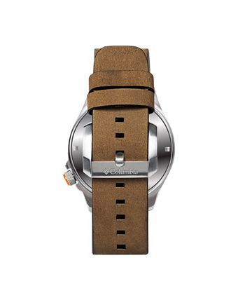 Columbia - Men's Canyon Ridge Auburn Saddle Leather Watch 45mm