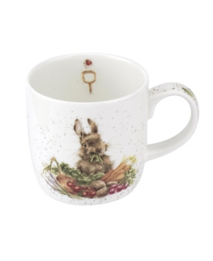 Wrendale Designs Royal Worcester Grow Your Own Mug - Set Of 4 In White