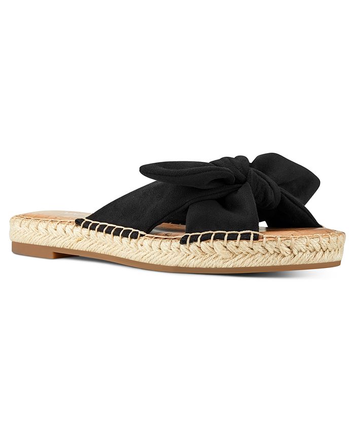 i stedet Opdatering Høflig Nine West Brock Bow Espadrille Flat Sandals & Reviews - Sandals - Shoes -  Macy's