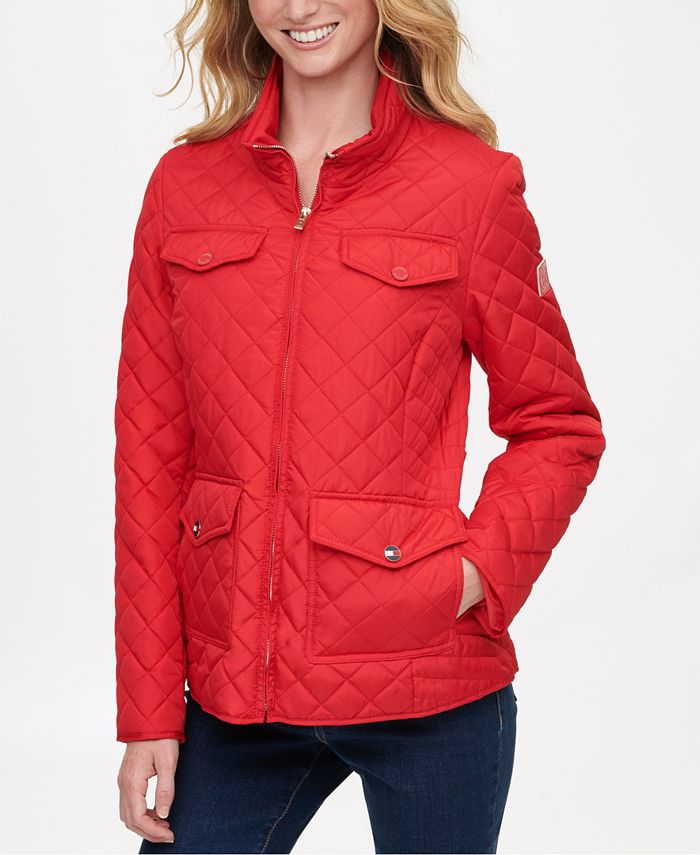 tommy hilfiger quilted nylon packable jacket