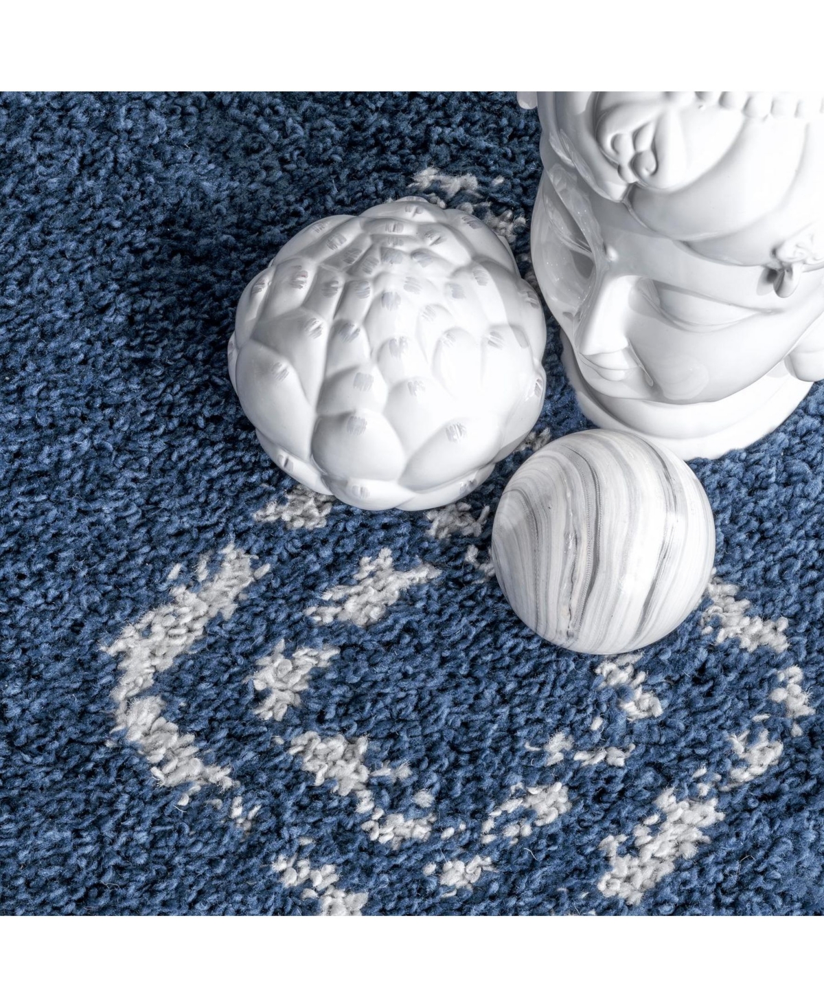 nuLoom Mackie GCDI03DArea Rug - Blue