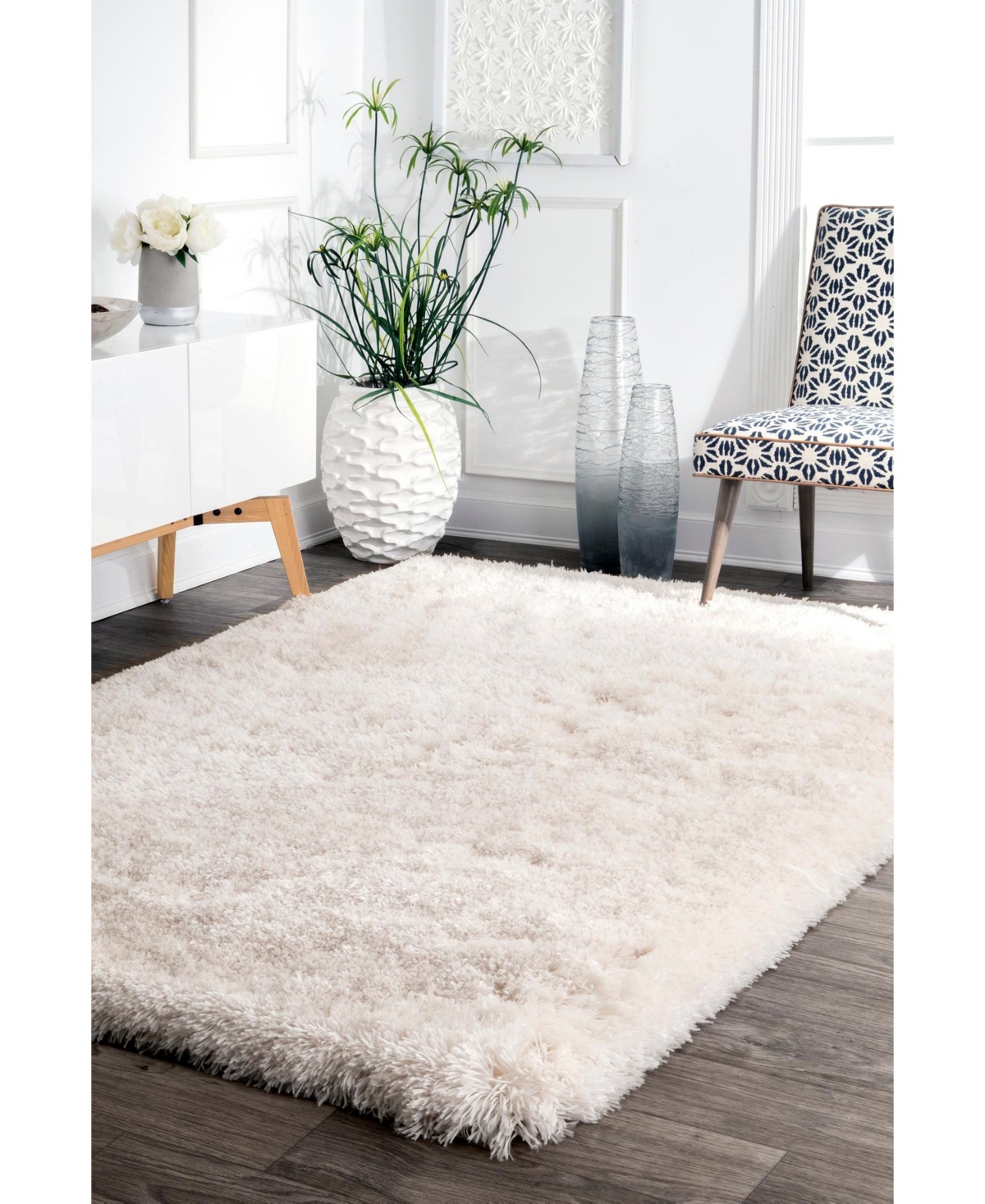 nuLoom Kristan AWVE16BArea Rug - Ivory