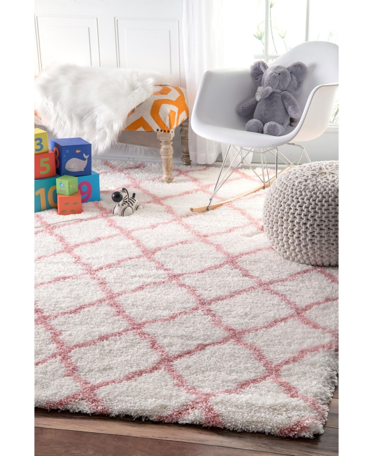 nuLoom Nelda OZAS03BArea Rug - Rose