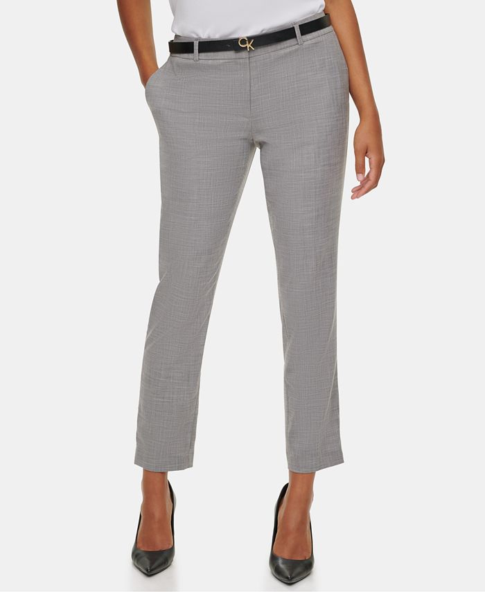 Calvin Klein Slim Ankle-Length Pants - Macy's