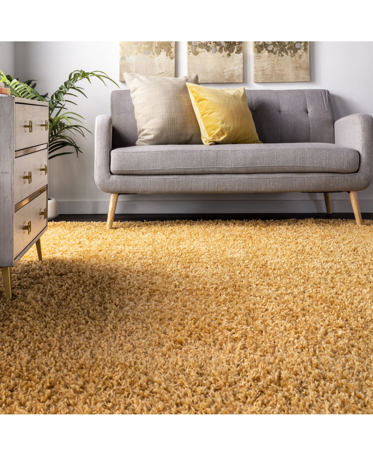 nuLoom Kara KKBX01HArea Rug - Yellow