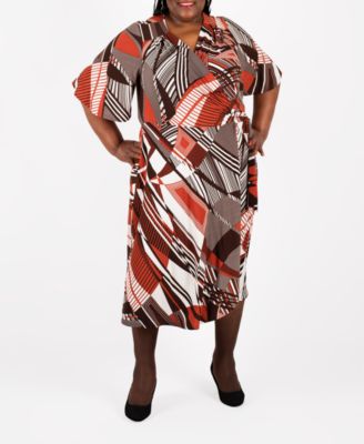 macys plus size wrap dress