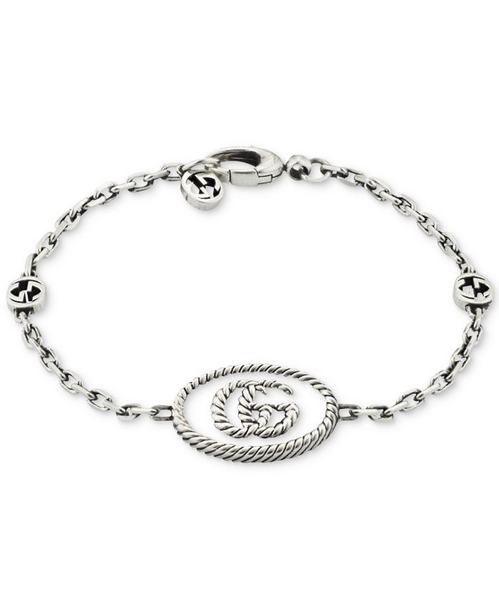 Gucci Double G Bracelet in Sterling Silver Macy s