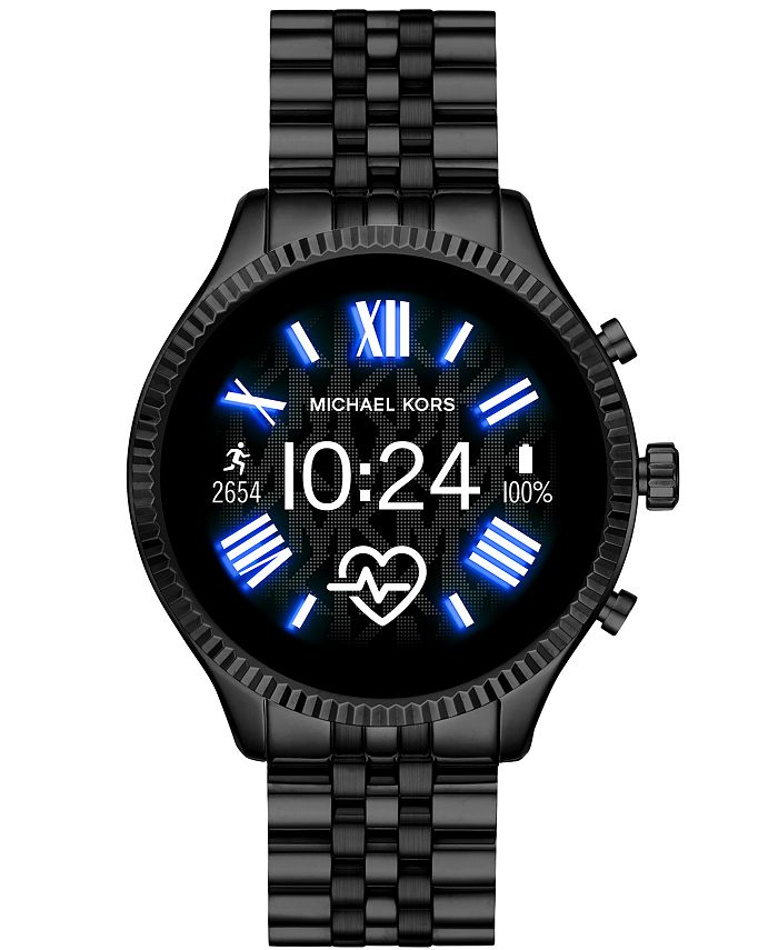 Kors Access Gen 5 Lexington Black Stainless Steel Bracelet Touchscreen Smart Watch 44mm & Reviews - Macy's