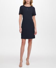 Petite Keyhole Shift Dress