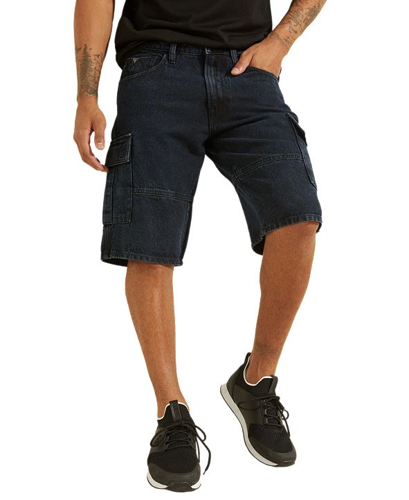 GUESS Men's Denim Cargo Shorts & Reviews - Shorts - Men - Macy's