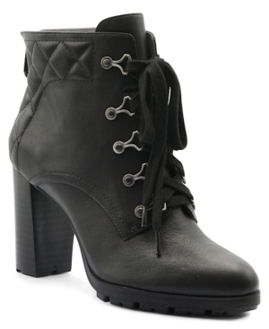 image of Adrienne Vittadini Trailer Lace Up Booties Women-s Shoes