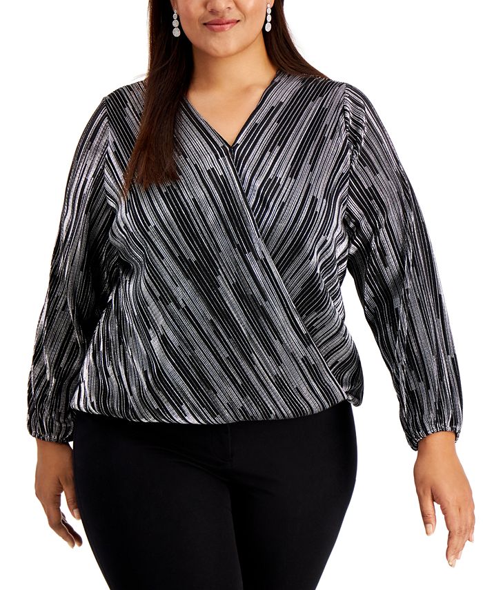 Macy s womens plus hotsell size dressy tops