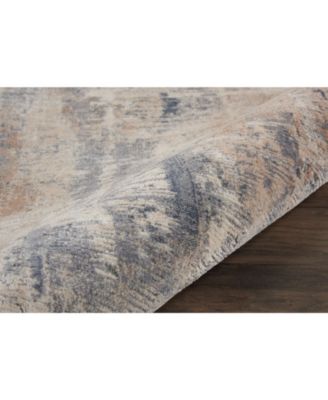 Rustic Textures RUS05 Beige and Gray 2'2" x 7'6" Runner Rug