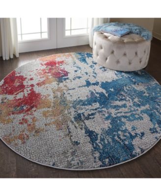 Ankara Global ANR10 Multi 6' Round Rug