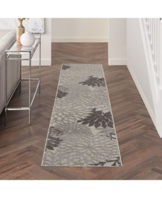 Aloha ALH05 Silver 2'3" x 12' Runner Rug
