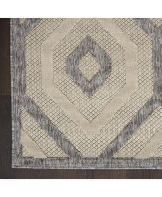 Cozumel CZM02 Cream 5'3" x 7'3" Outdoor Area Rug