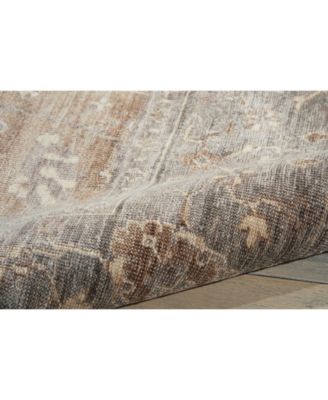 Aldora ALD07 Gray 7'9" x 9'9" Area Rug
