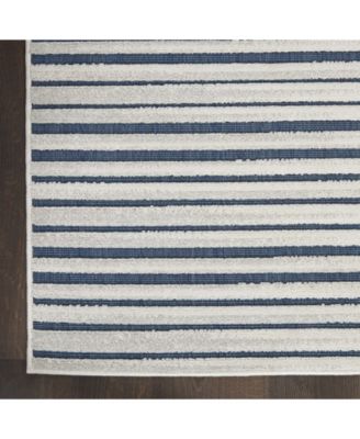 Key Largo KLG01 Blue 2'2" x 10' Runner Rug