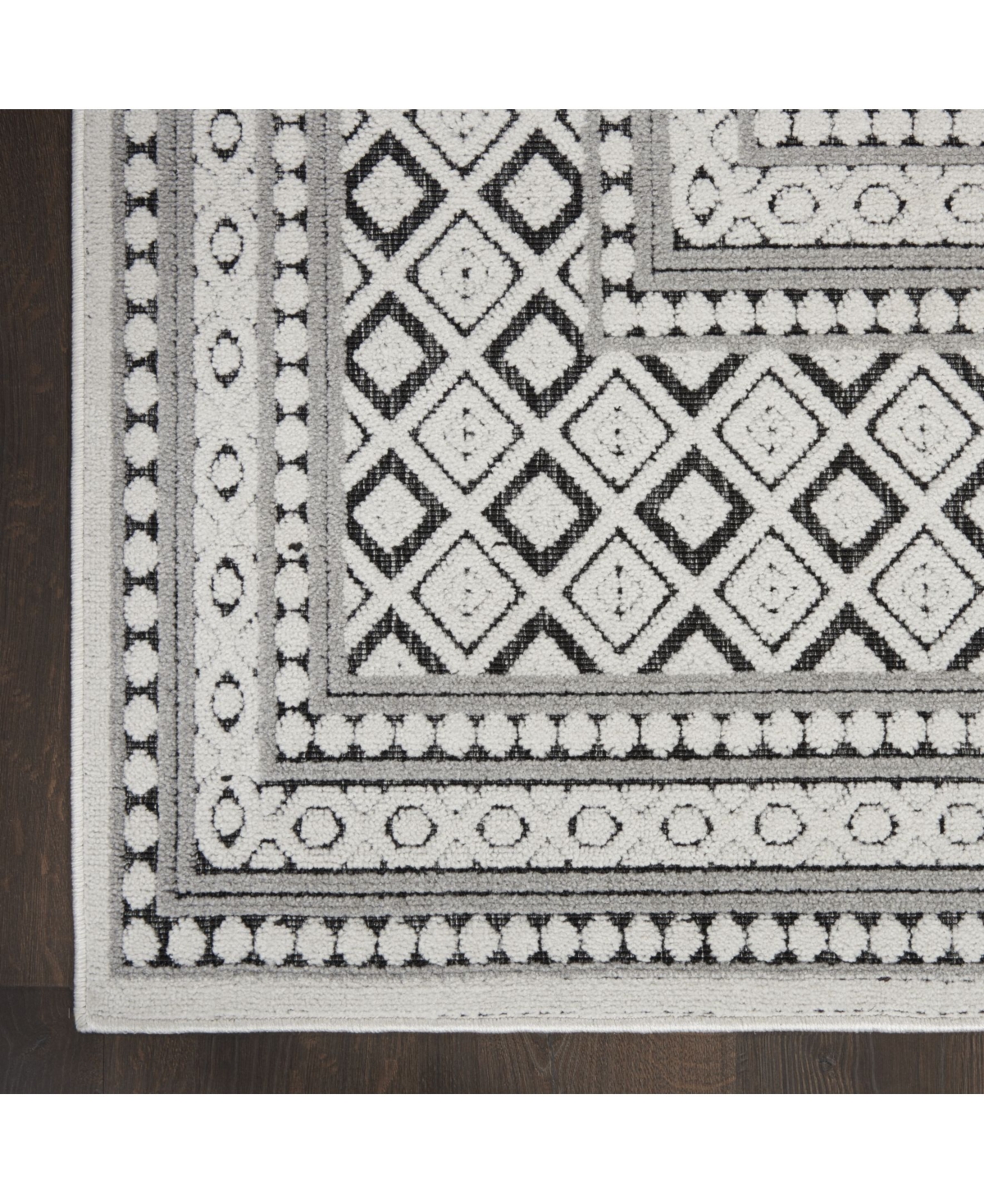 Nourison Home Key Largo KLG02Outdoor Area Rug - Onyx