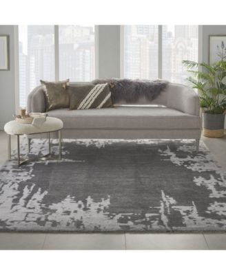 Symmetry SMM02 Gray and Beige Rug