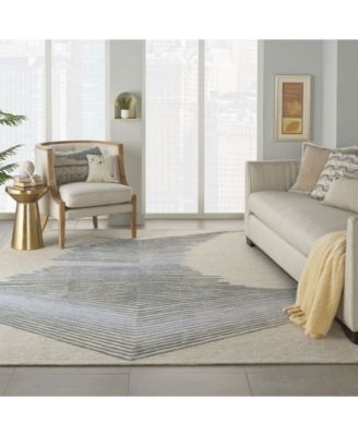 Symmetry SMM06 Ivory and Gray Rug