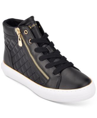 all black high top sneakers womens