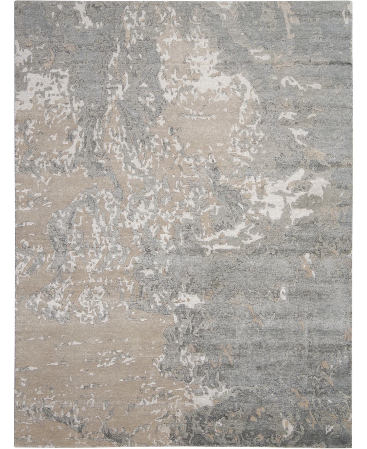 Nourison Home Silk Shadows SHA17 Sand 7'9in x 9'9in Area Rug - Sand