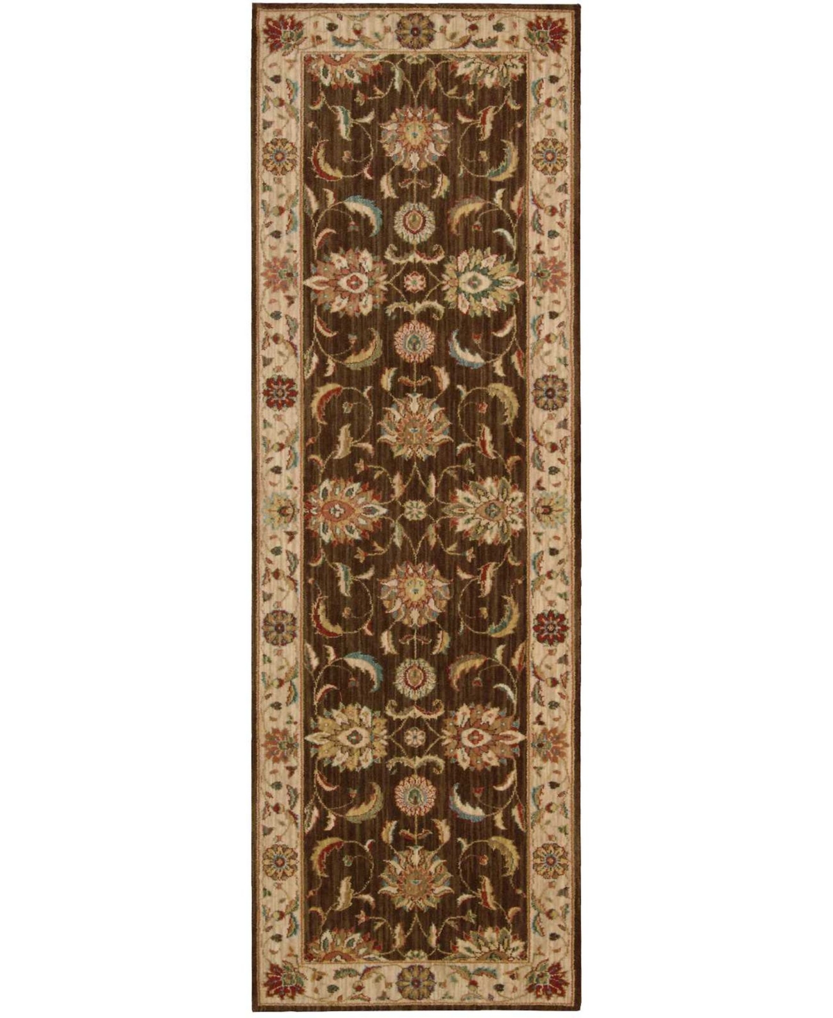 Nourison Home Living Treasures LI04 Brown 2'6in x 8' Runner Rug - Brown
