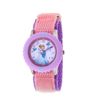 Ewatchfactory Disney Princess Cinderella Girls' Stainless Steel Watch 32mm In Pink