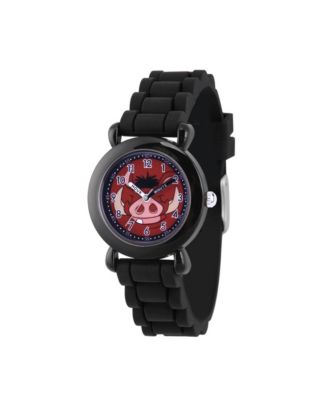 ewatchfactory - Disney Lion King Timon Boys' Black Plastic Watch 32mm