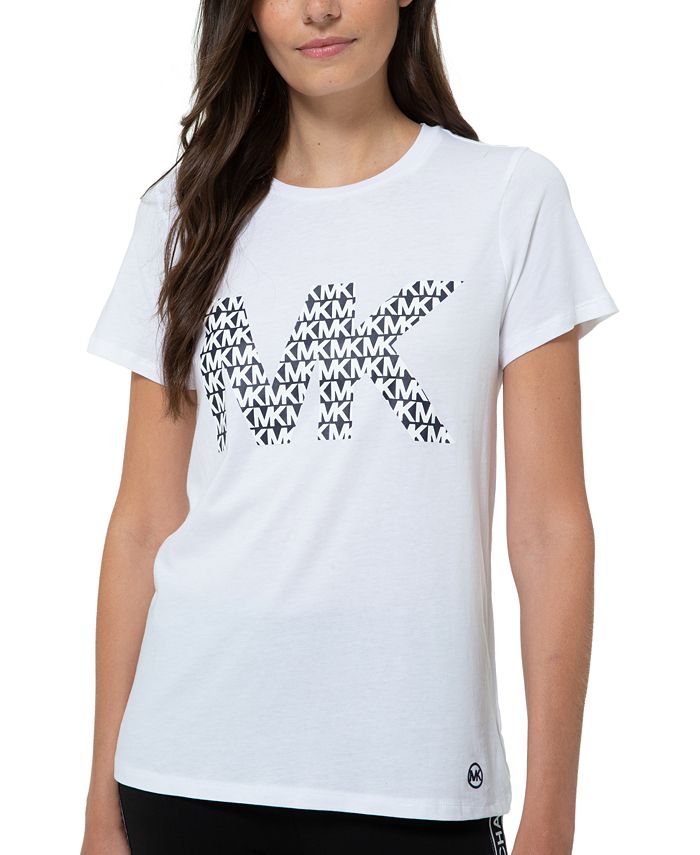 Michael Kors Logo Print T-Shirt & Reviews - Tops - Women - Macy's