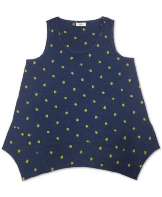 Style & Co - Lemon Handkerchief-Hem Top