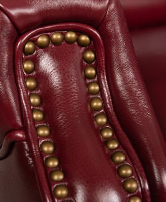 Arianlee Leather Push Back Recliner