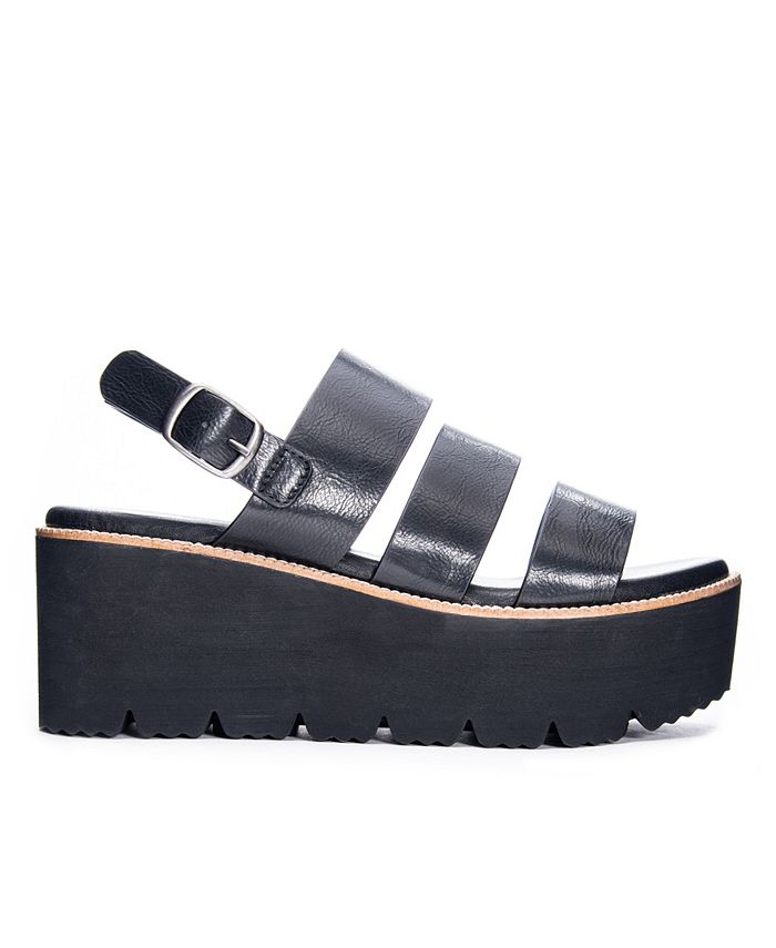 Dirty Laundry Shoes Dirty Laundry White Wide Straps Ankle Velcro Close Platform