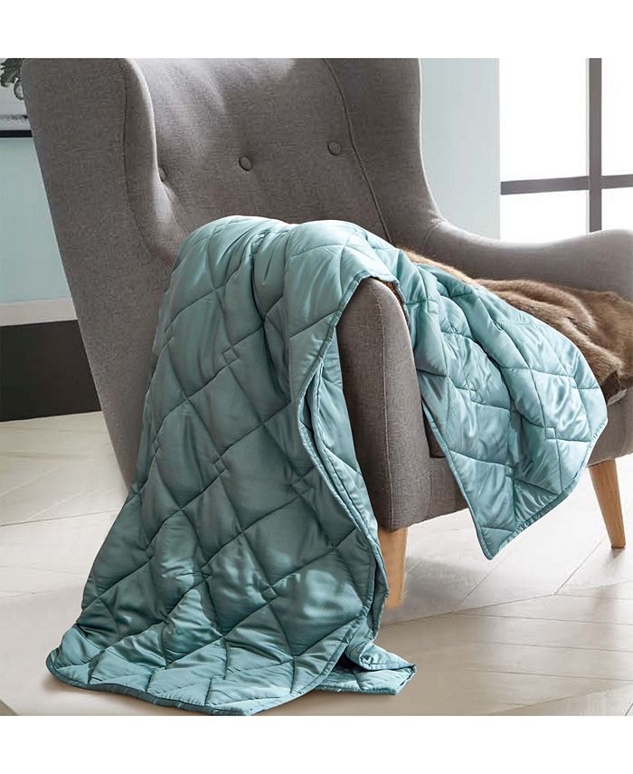 réjuve Rayon from Bamboo Weighted Throw Blanket, 15lb Macy's