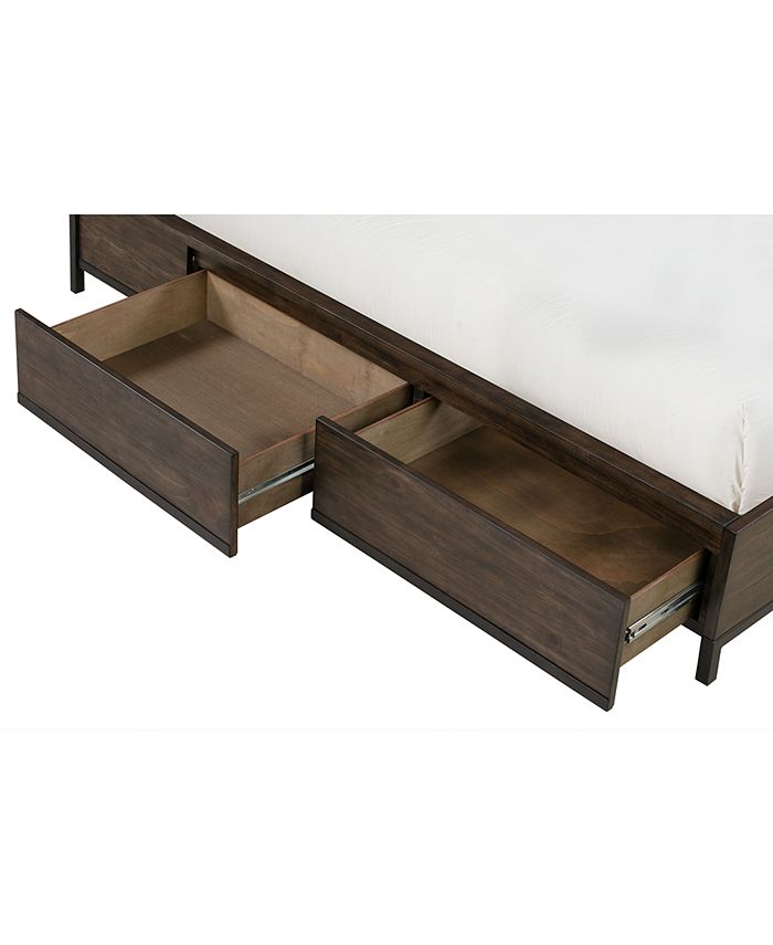 Furniture - Gatlin Brown King Platform Storage Bed