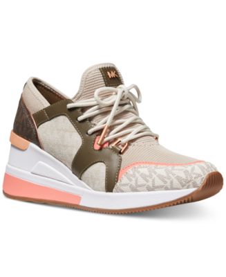 michael michael kors liv trainer signature logo sneakers