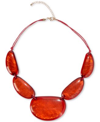 Style & Co - Gold-Tone Large Stone Statement Necklace, 25-1/2" + 3" extender