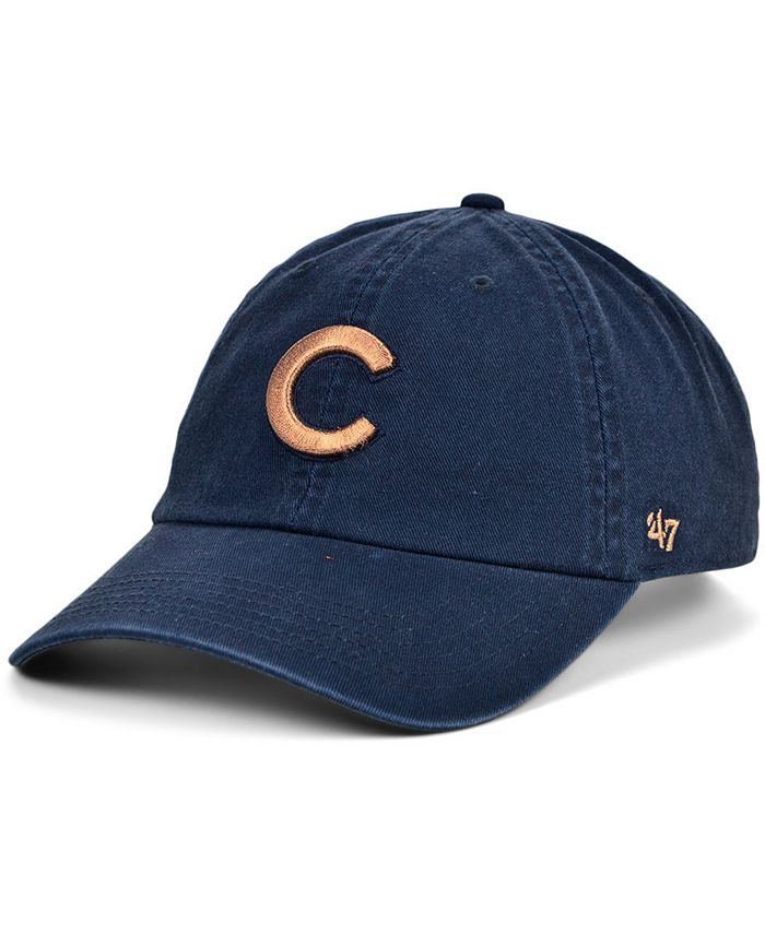 '47 Brand Women's Chicago Cubs Metallic Clean Up Cap - Macy's
