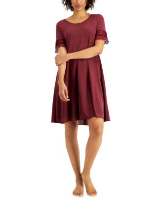 Charter Club - Lace-Trim Sleep Shirt