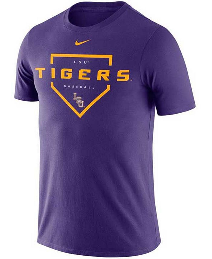 Nike Men's LSU Tigers Dri-Fit Cotton Baseball Plate T-Shirt & Reviews ...